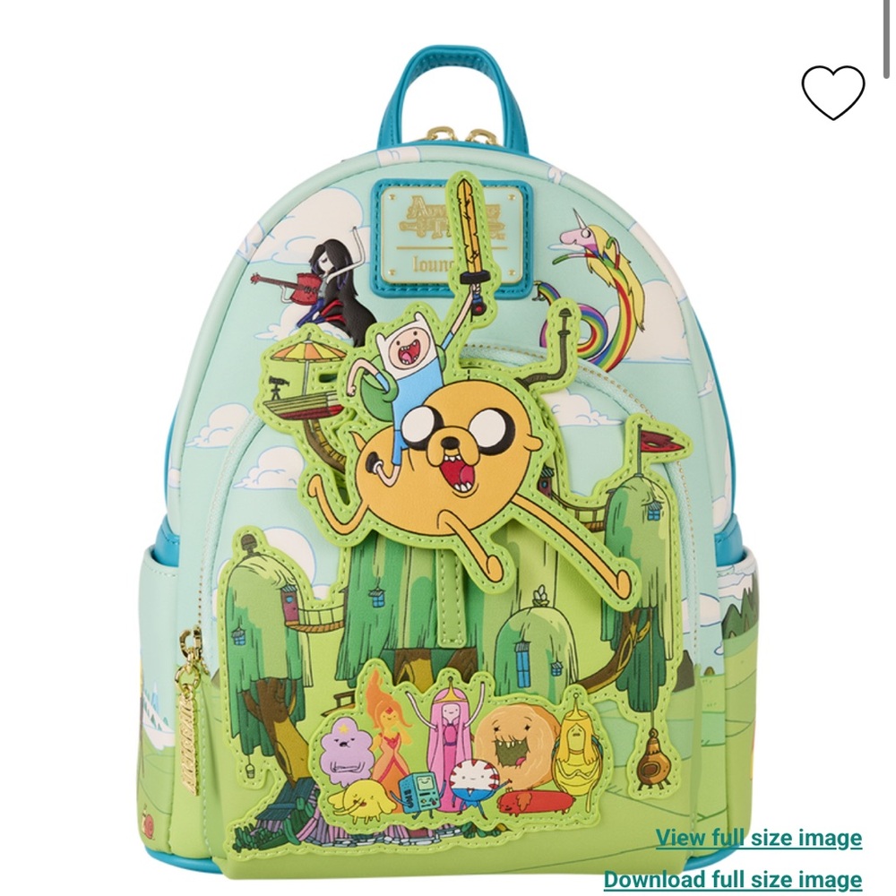 Loungefly Adventure Time Characters Exclusive Mini Backpack - Picture 4 of 10